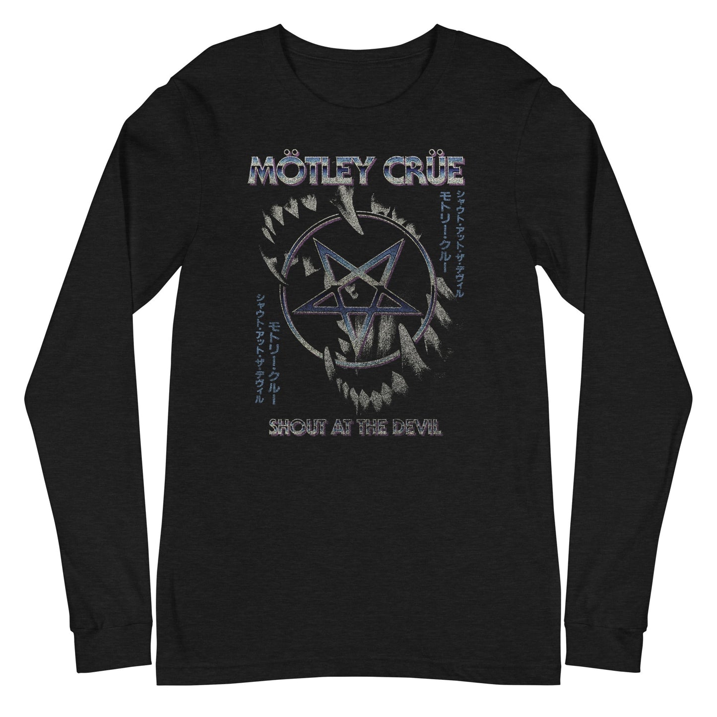 MerchMoment Motley Crue - Pentagram Long Sleeve T-Shirt Black