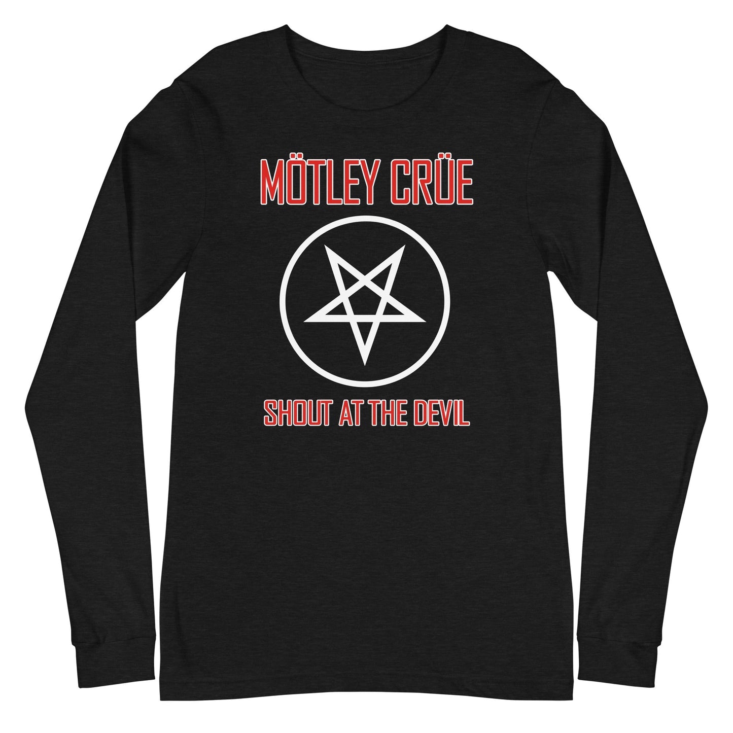 MerchMoment Motley Crue - Pentagram Shout Long Sleeve T-Shirt Black