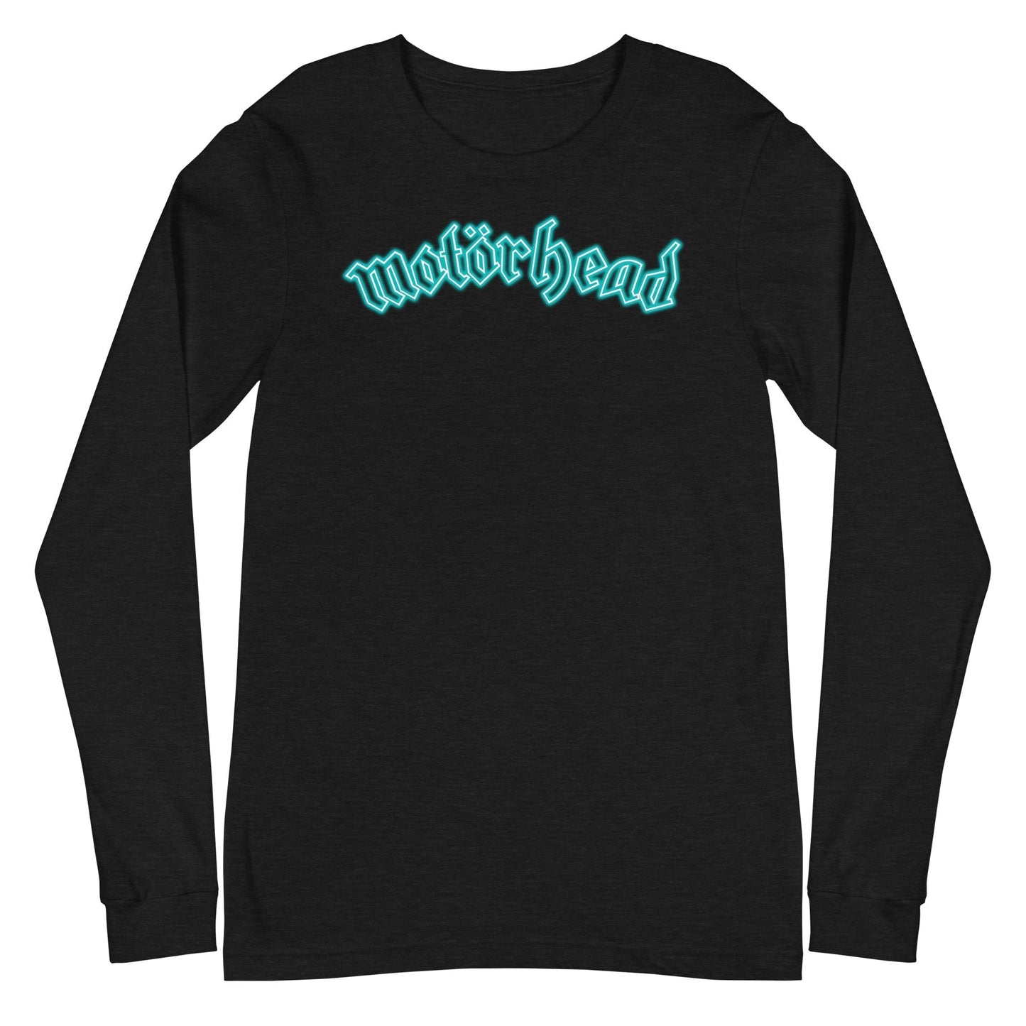 MerchMoment Motorhead - Neon Teal Moon Long Sleeve T-Shirt Black