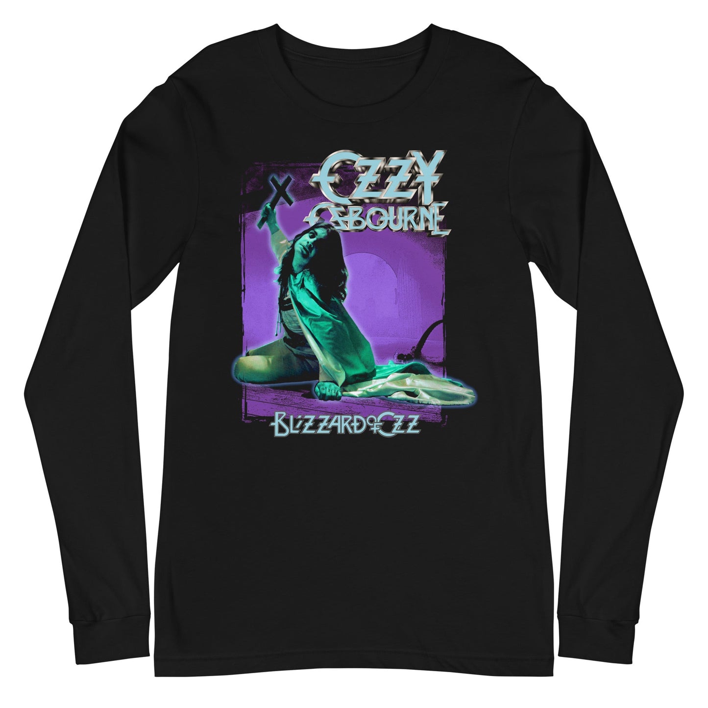 MerchMoment Ozzy Osbourne - Blizzard of Ozz Long Sleeve T-Shirt Black