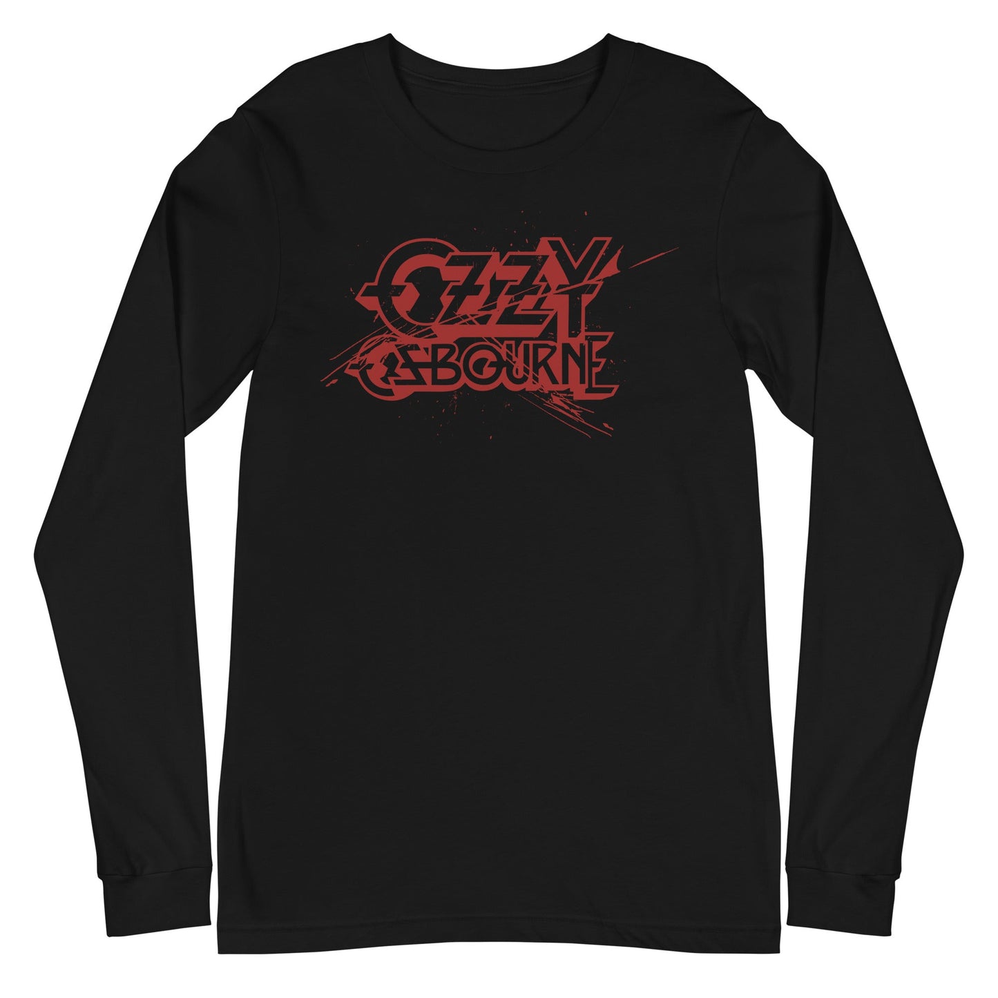 MerchMoment Ozzy Osbourne - Blood Logo Long Sleeve T-Shirt Black