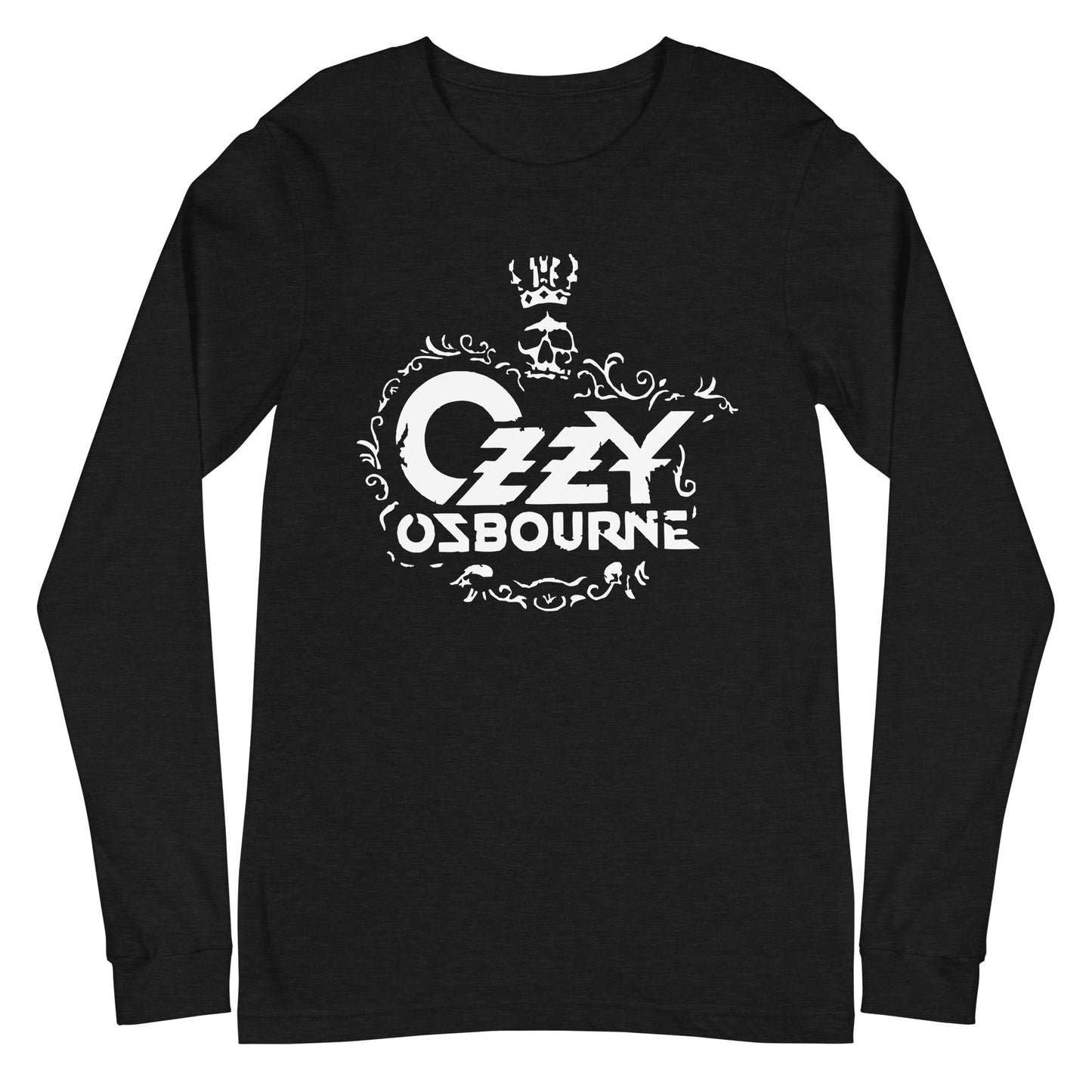 MerchMoment Ozzy Osbourne - Gilded Skull Long Sleeve T-Shirt Black