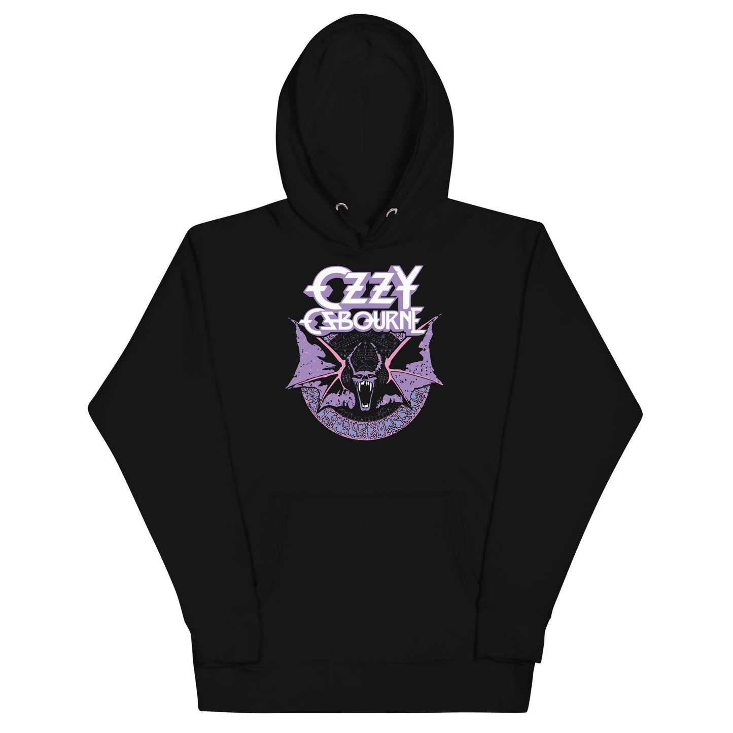 MerchMoment Ozzy Osbourne - Purple Bat Hoodie Black