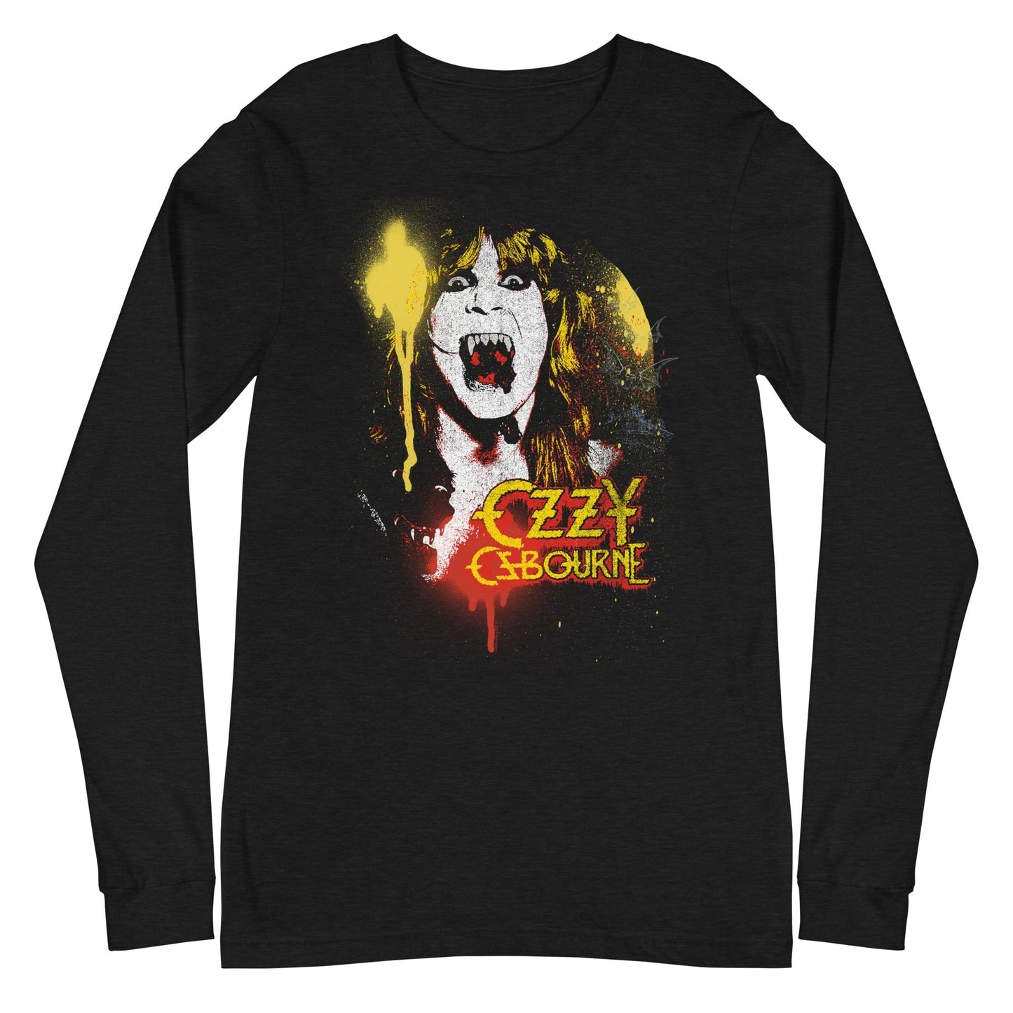 MerchMoment Ozzy Osbourne - Screaming Long Sleeve T-Shirt Black