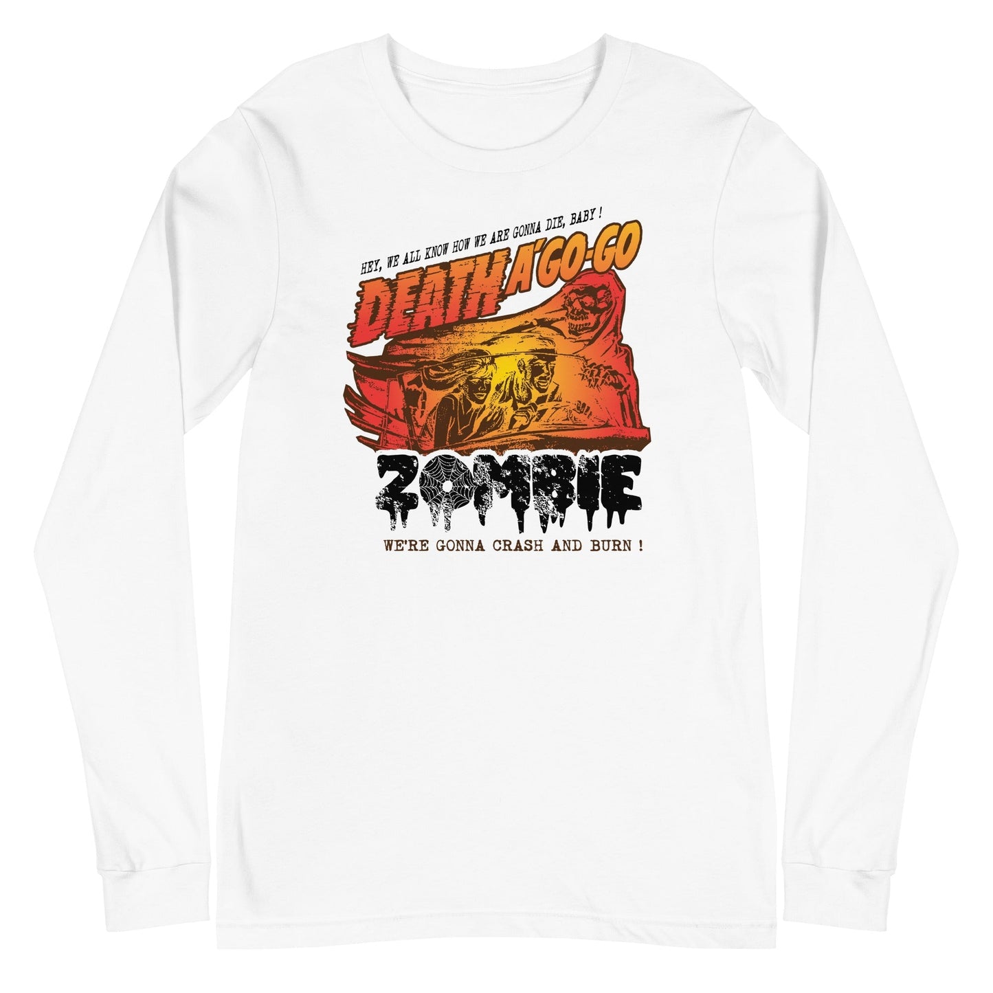 MerchMoment Rob Zombie - Death a Go Go Long Sleeve T-Shirt White
