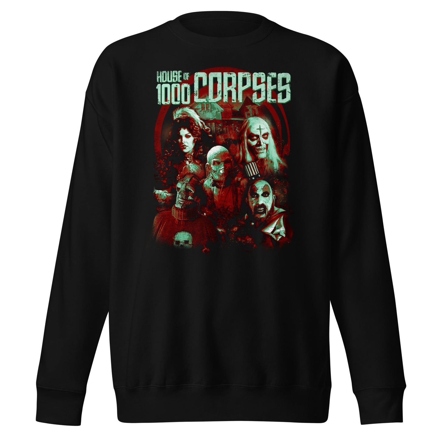 MerchMoment Rob Zombie - Green Corpses Sweatshirt Black