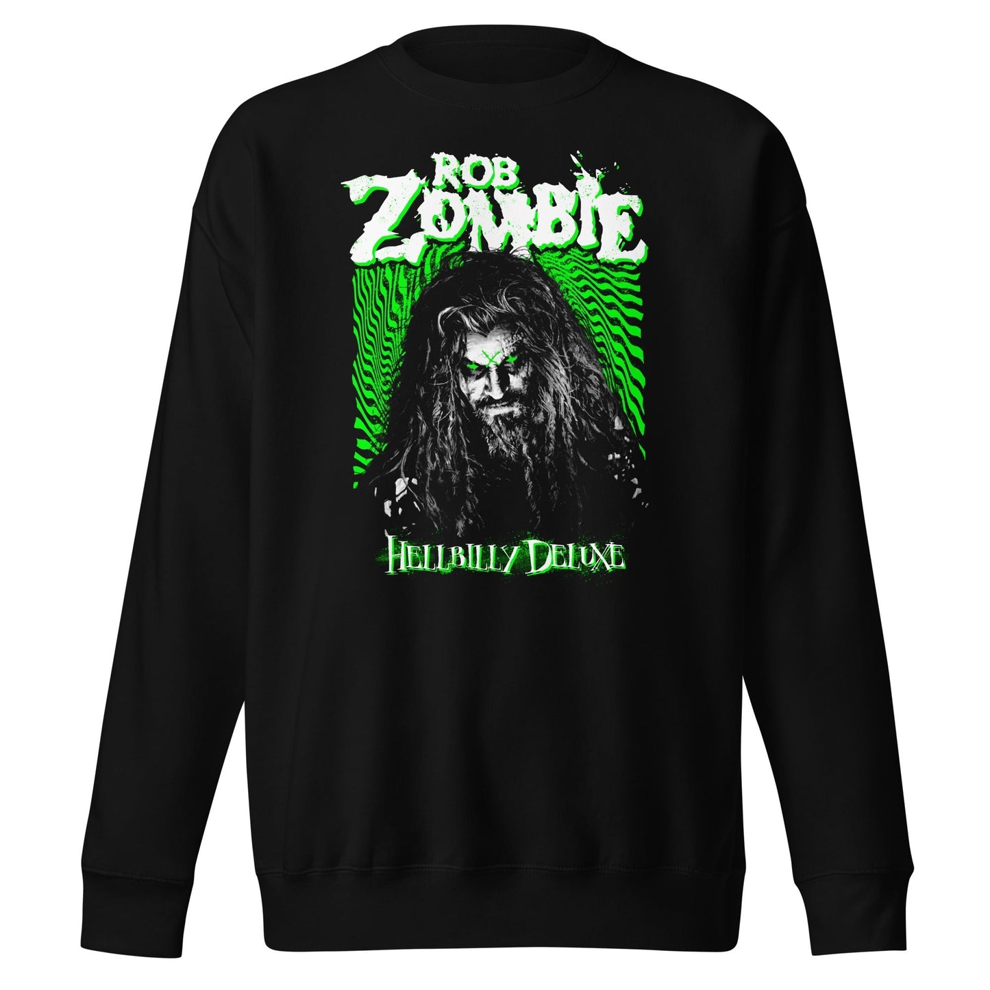 MerchMoment Rob Zombie - Hellbilly Green Sweatshirt Black