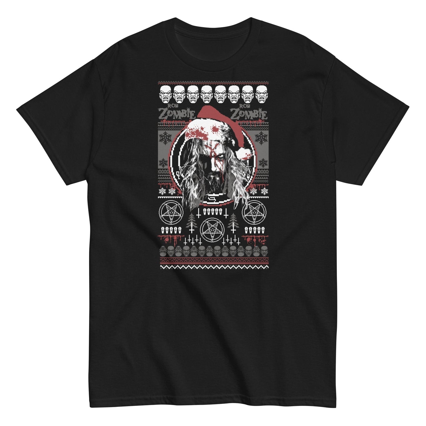 MerchMoment Rob Zombie - Merry Christmas T-Shirt Black