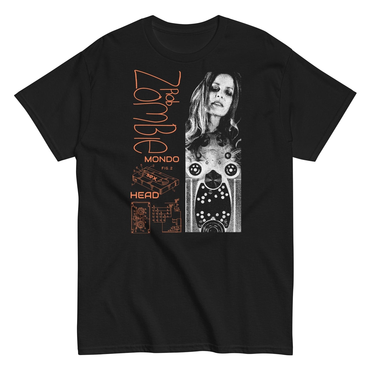 MerchMoment Rob Zombie - Mondo Head T-Shirt Black