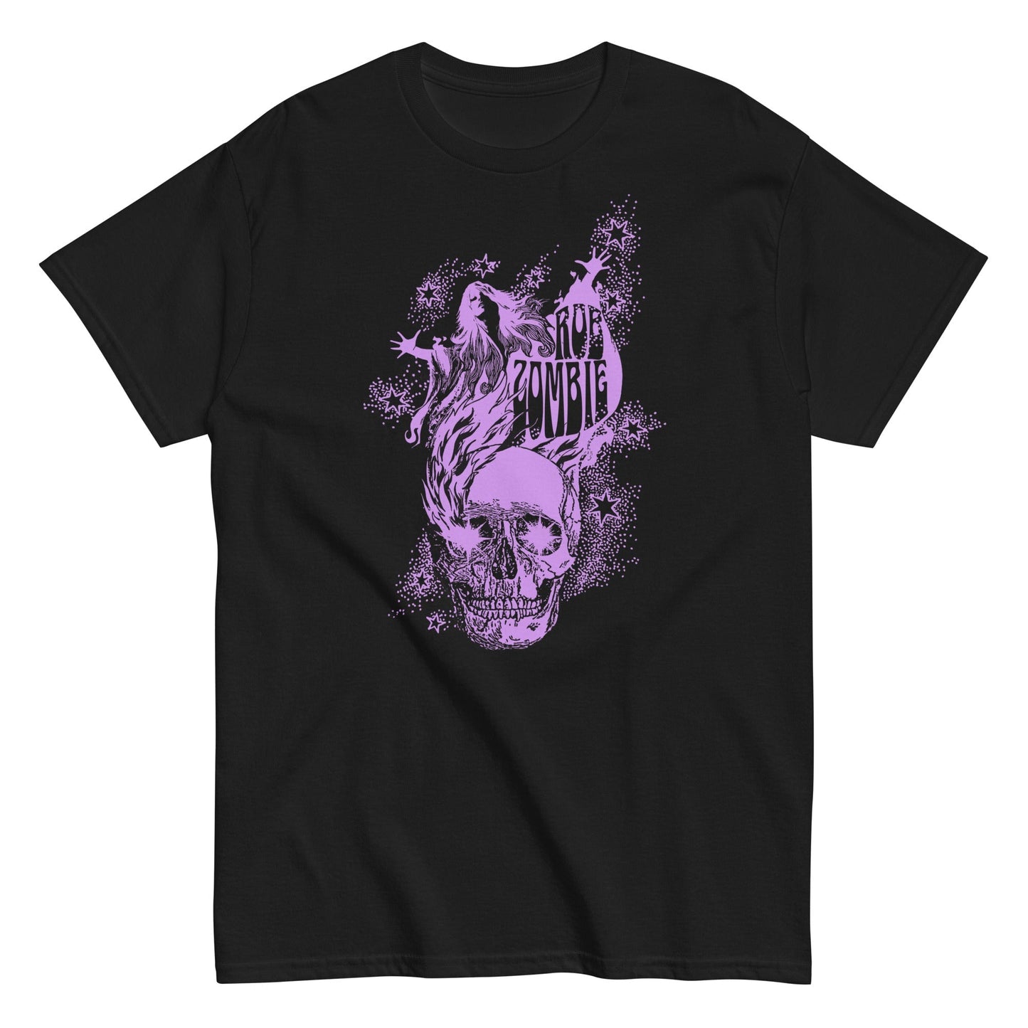 MerchMoment Rob Zombie - Purple Skull T-Shirt Black