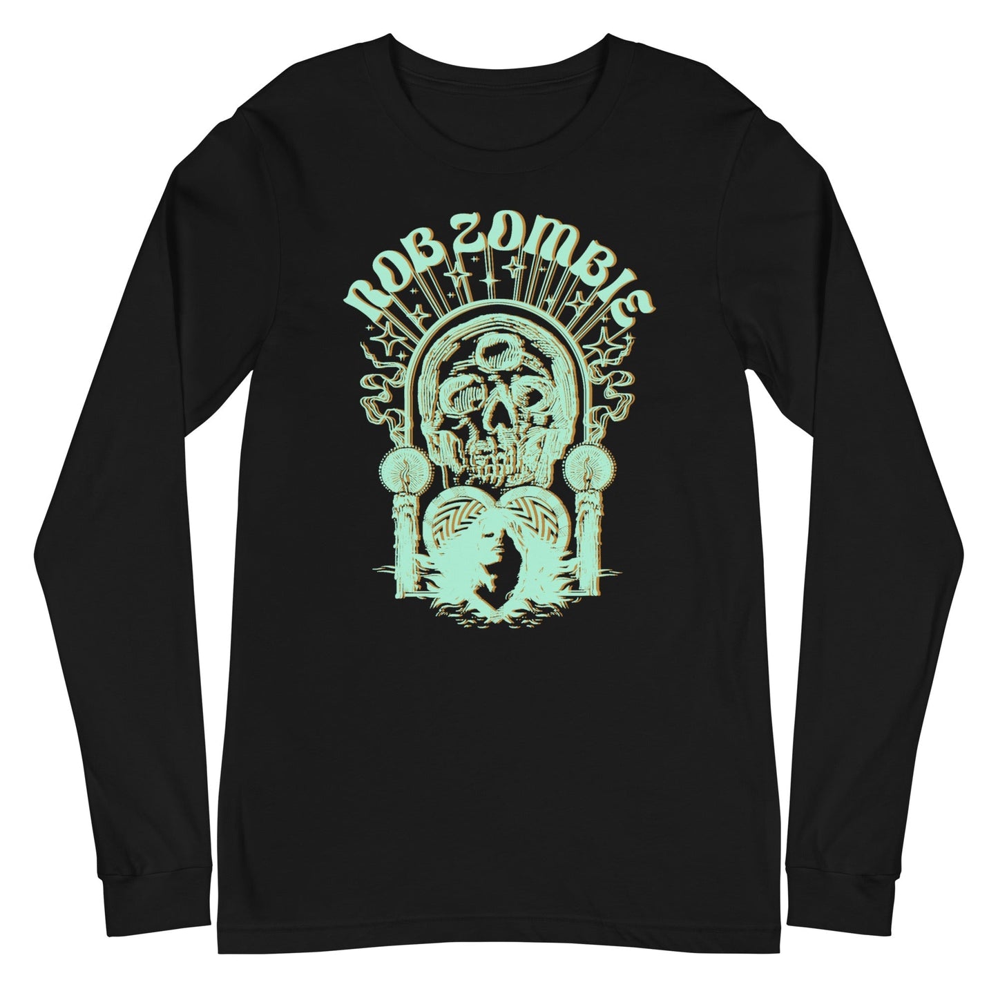 MerchMoment Rob Zombie - Shrooms Rob Long Sleeve T-Shirt Black
