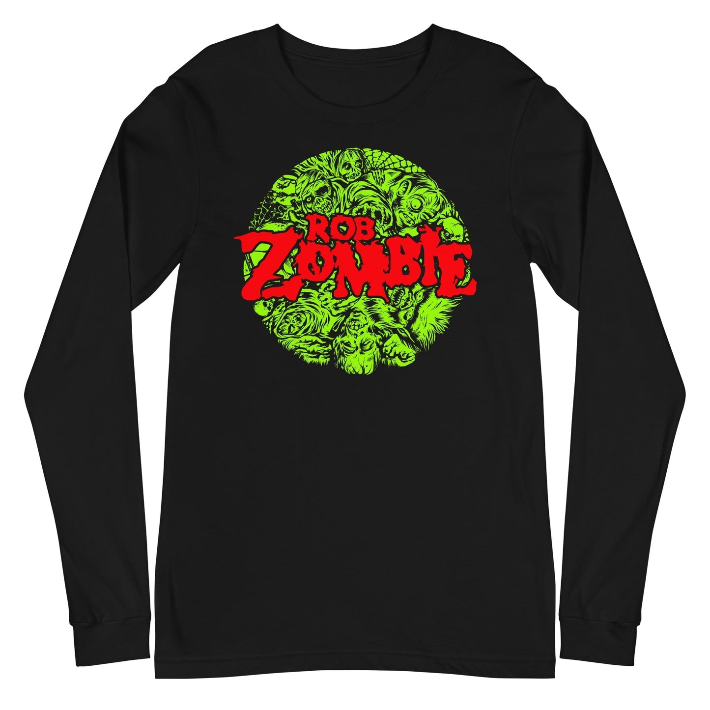 MerchMoment Rob Zombie - Slime Logo Long Sleeve T-Shirt Black