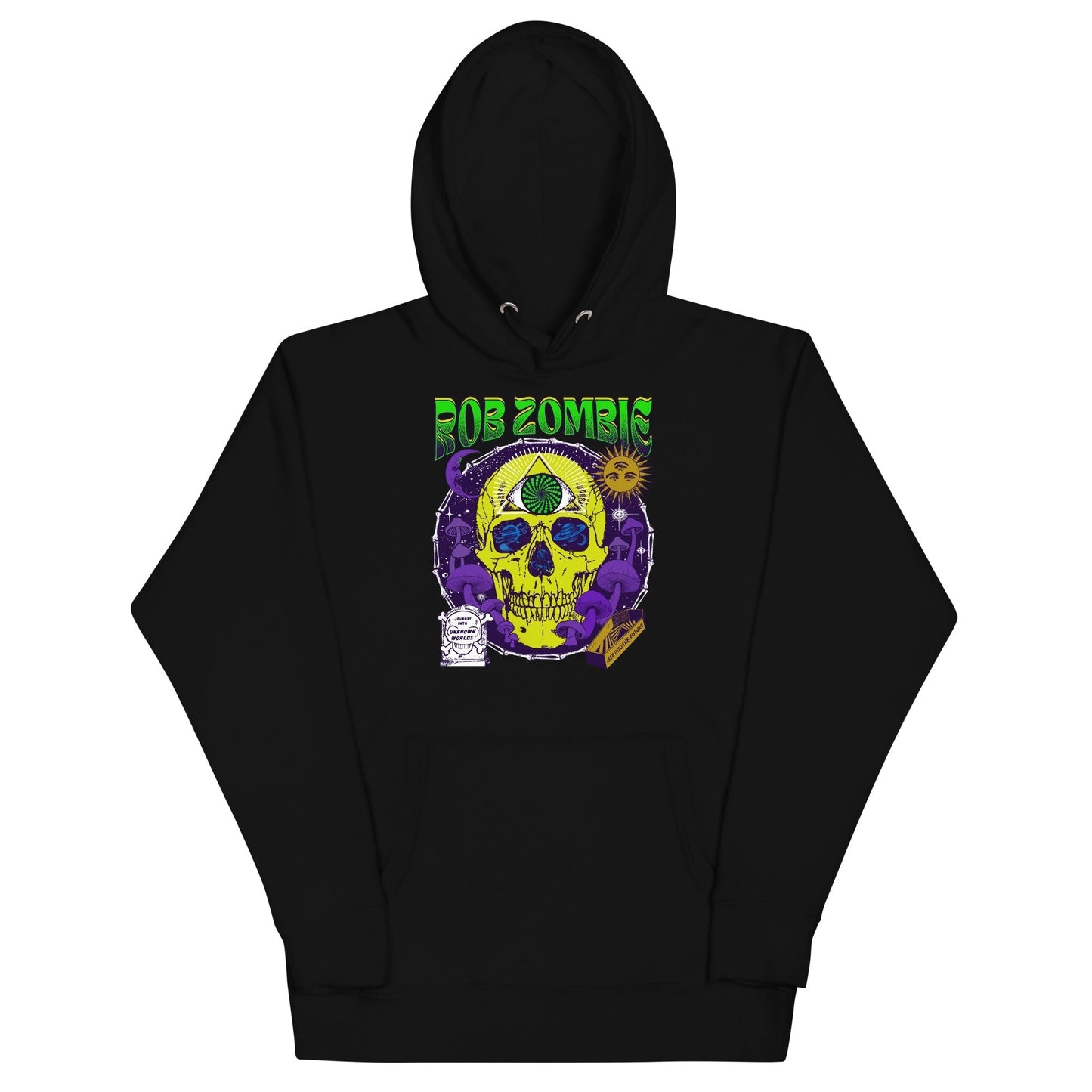 MerchMoment Rob Zombie - Yellow Skull Hoodie Black