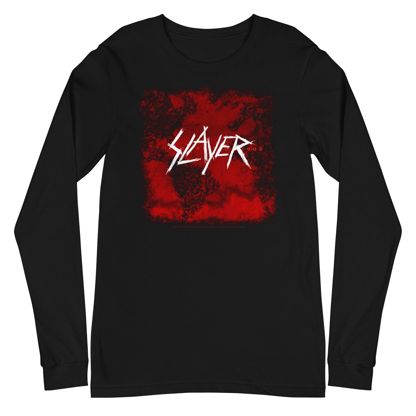 MerchMoment Slayer - Blood Logo Long Sleeve T-Shirt Black