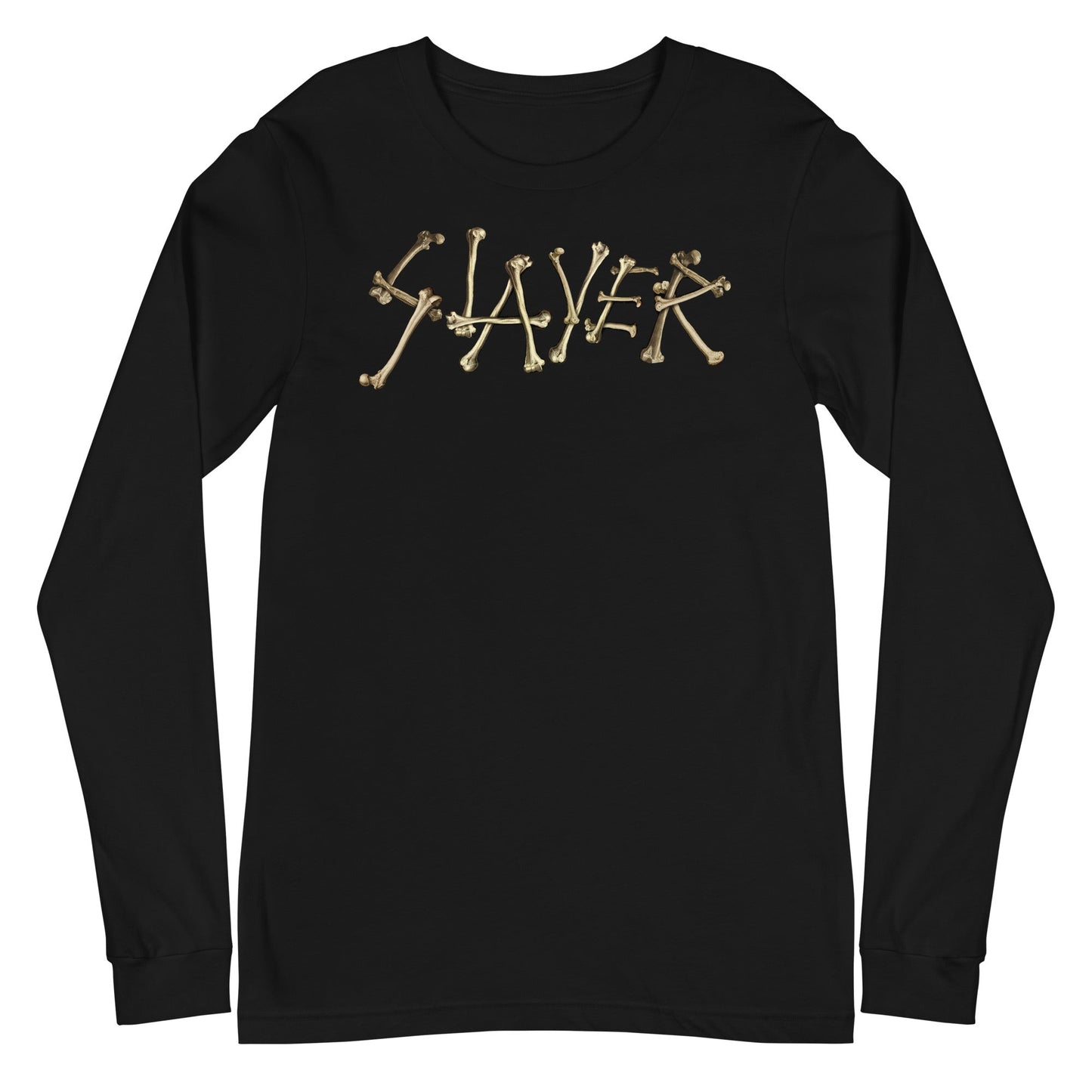 MerchMoment Slayer - Bone Logo Long Sleeve T-Shirt Black