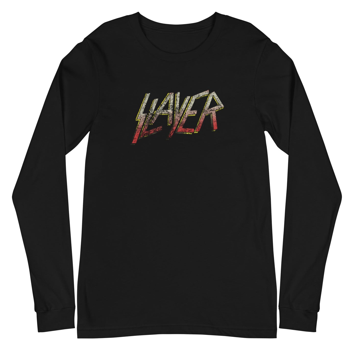 MerchMoment Slayer - Gradient Logo Long Sleeve T-Shirt Black