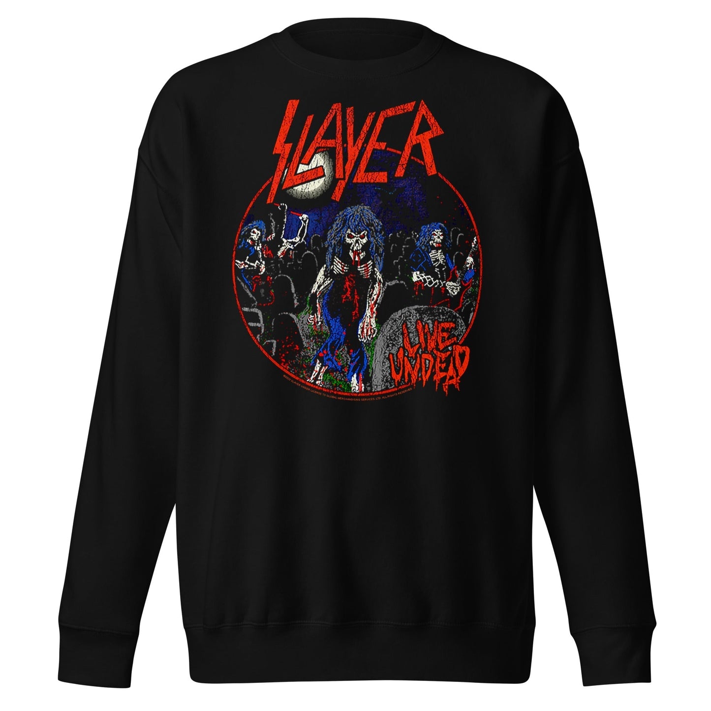 MerchMoment Slayer - Live Undead Sweatshirt Black