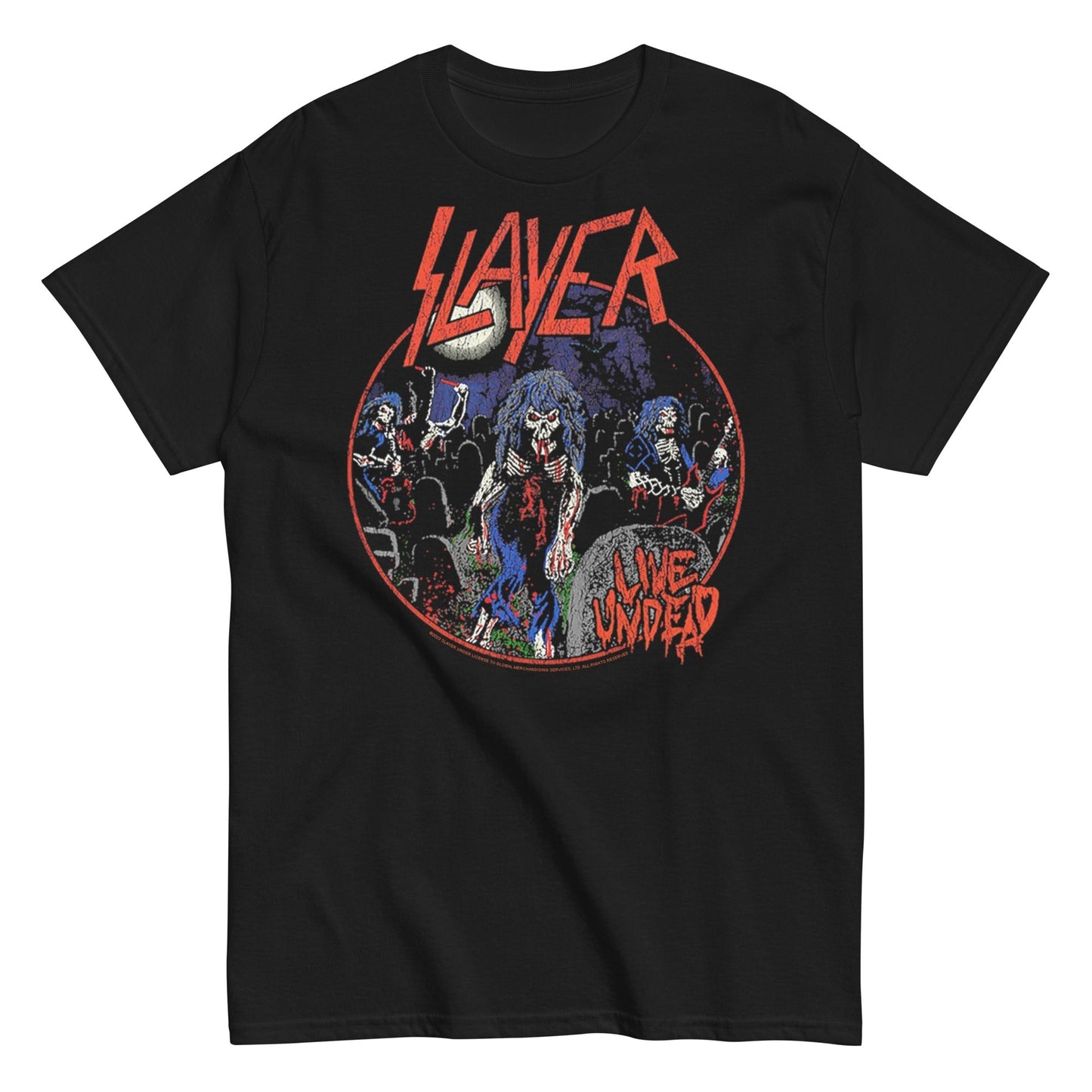 MerchMoment Slayer - Live Undead T-Shirt Black