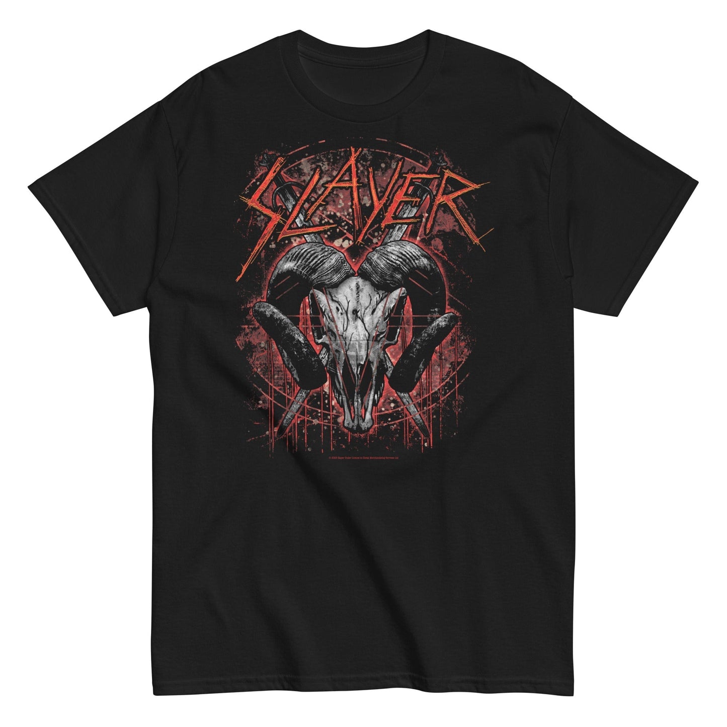MerchMoment Slayer - Ram's Head T-Shirt Black