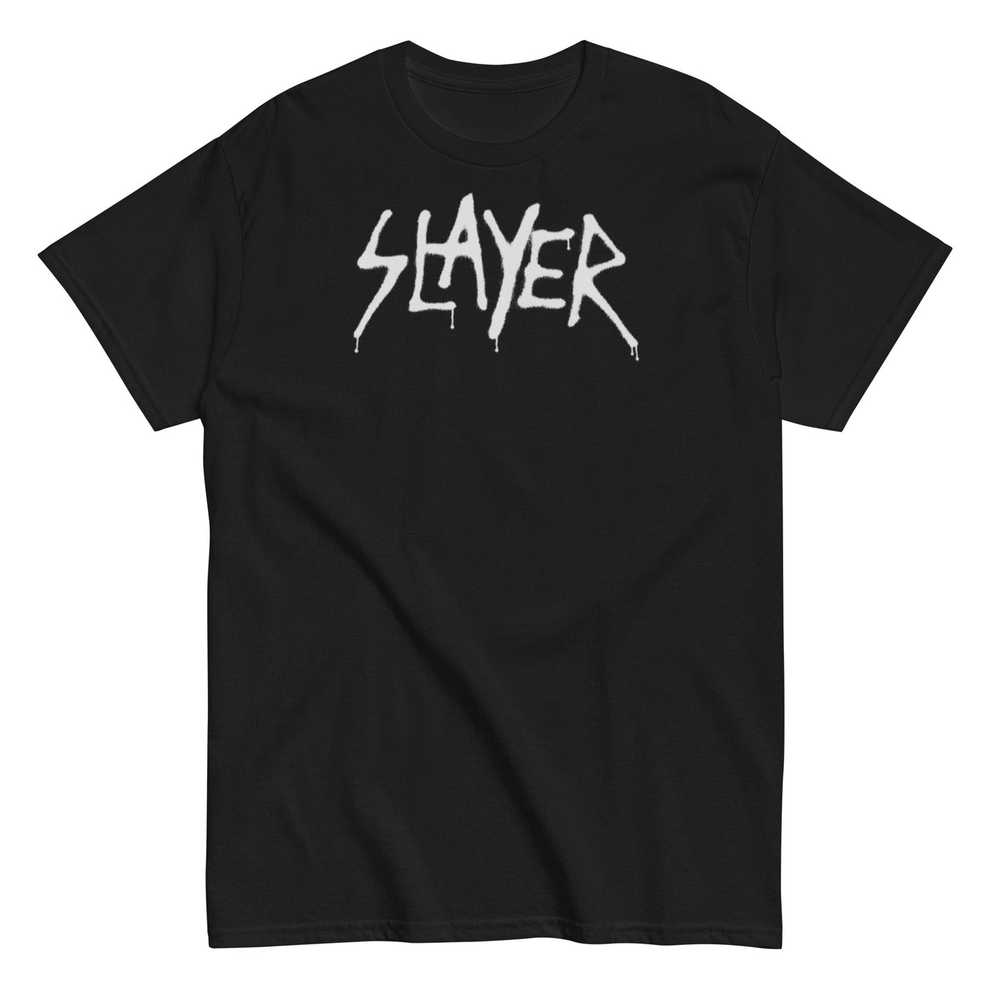 MerchMoment Slayer - White Drip Logo T-Shirt Black