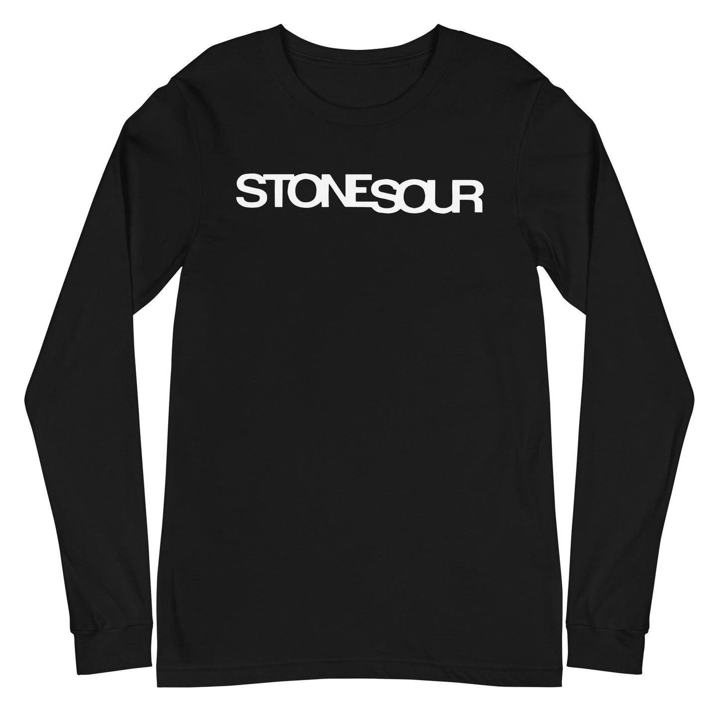 MerchMoment Stone Temple Pilots - StoneSour Slant Long Sleeve T-Shirt Black