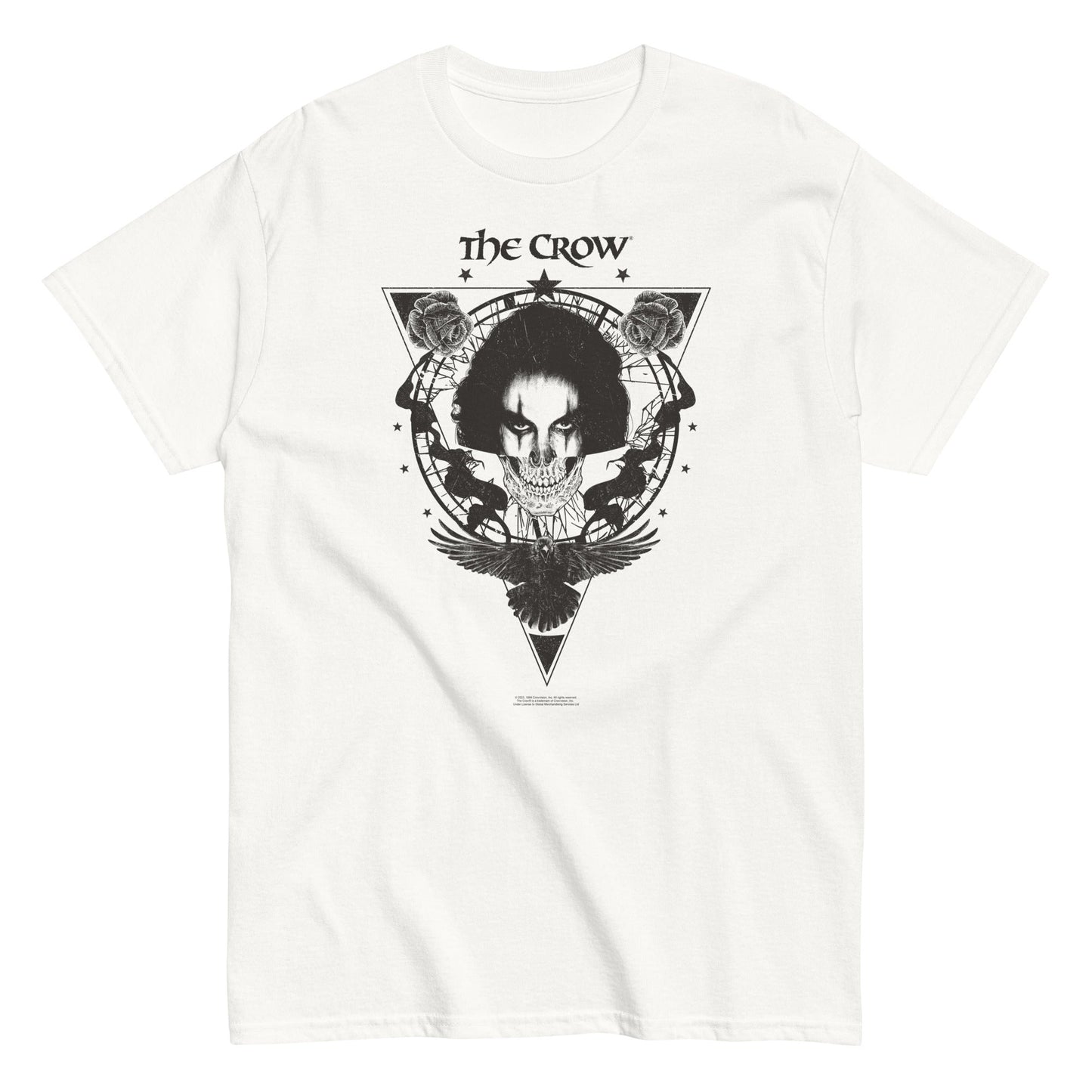 MerchMoment The Crow - Badge Emblem T-Shirt White