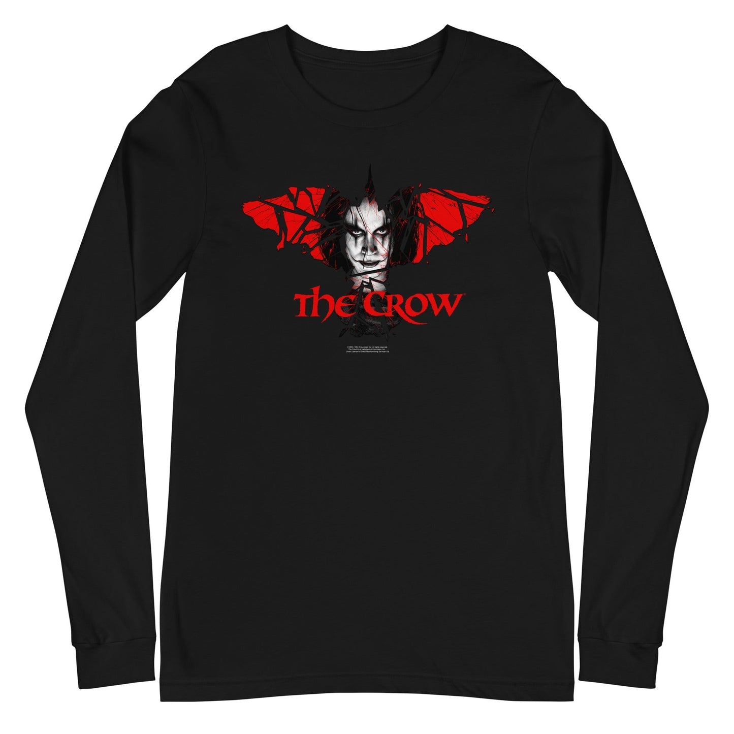 MerchMoment The Crow - Crow Wings Long Sleeve T-Shirt Black