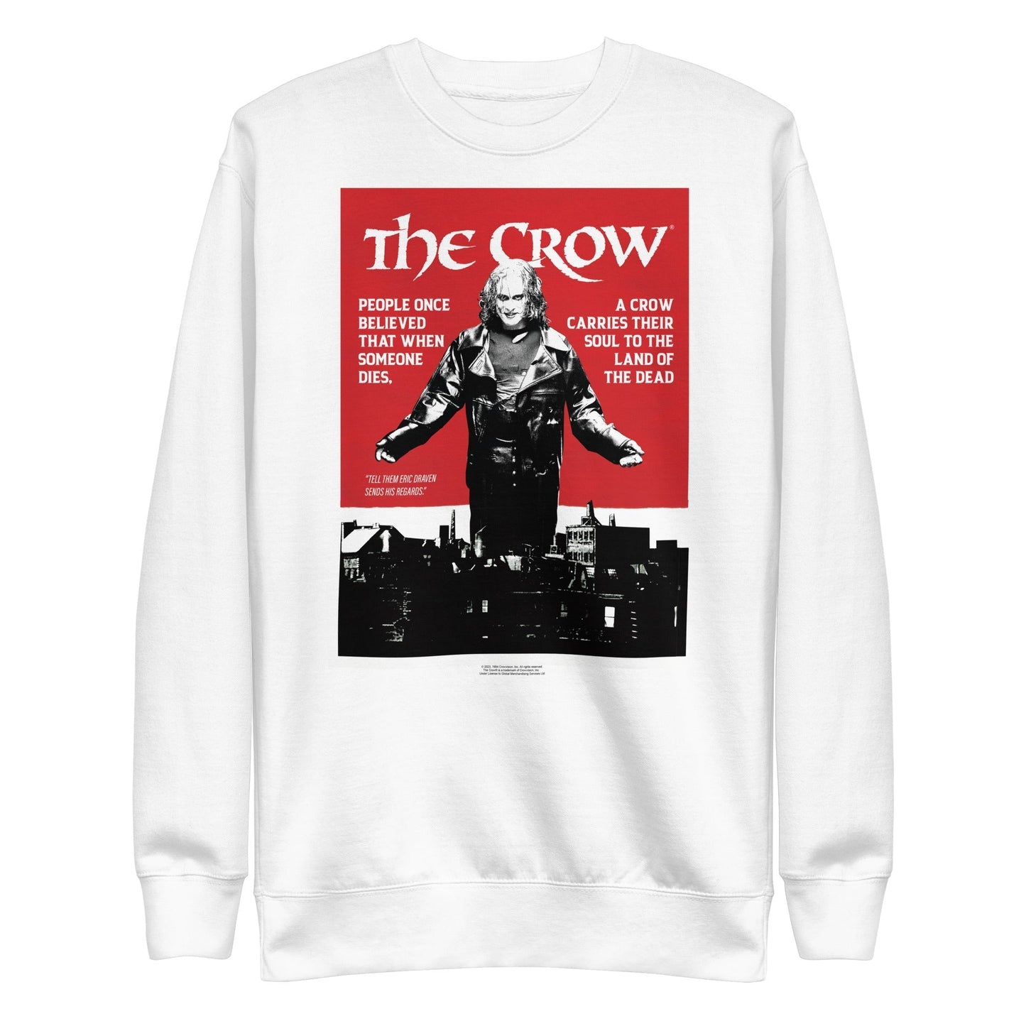 MerchMoment The Crow - Movie Poster Sweatshirt White