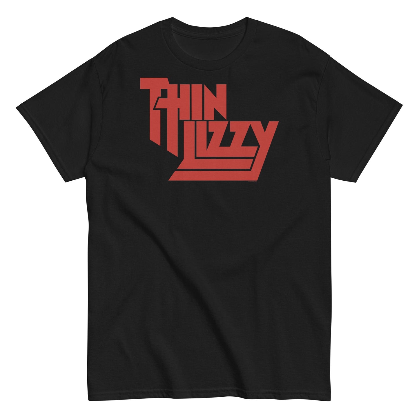 MerchMoment Thin Lizzy - Classic Red Logo T-Shirt Black