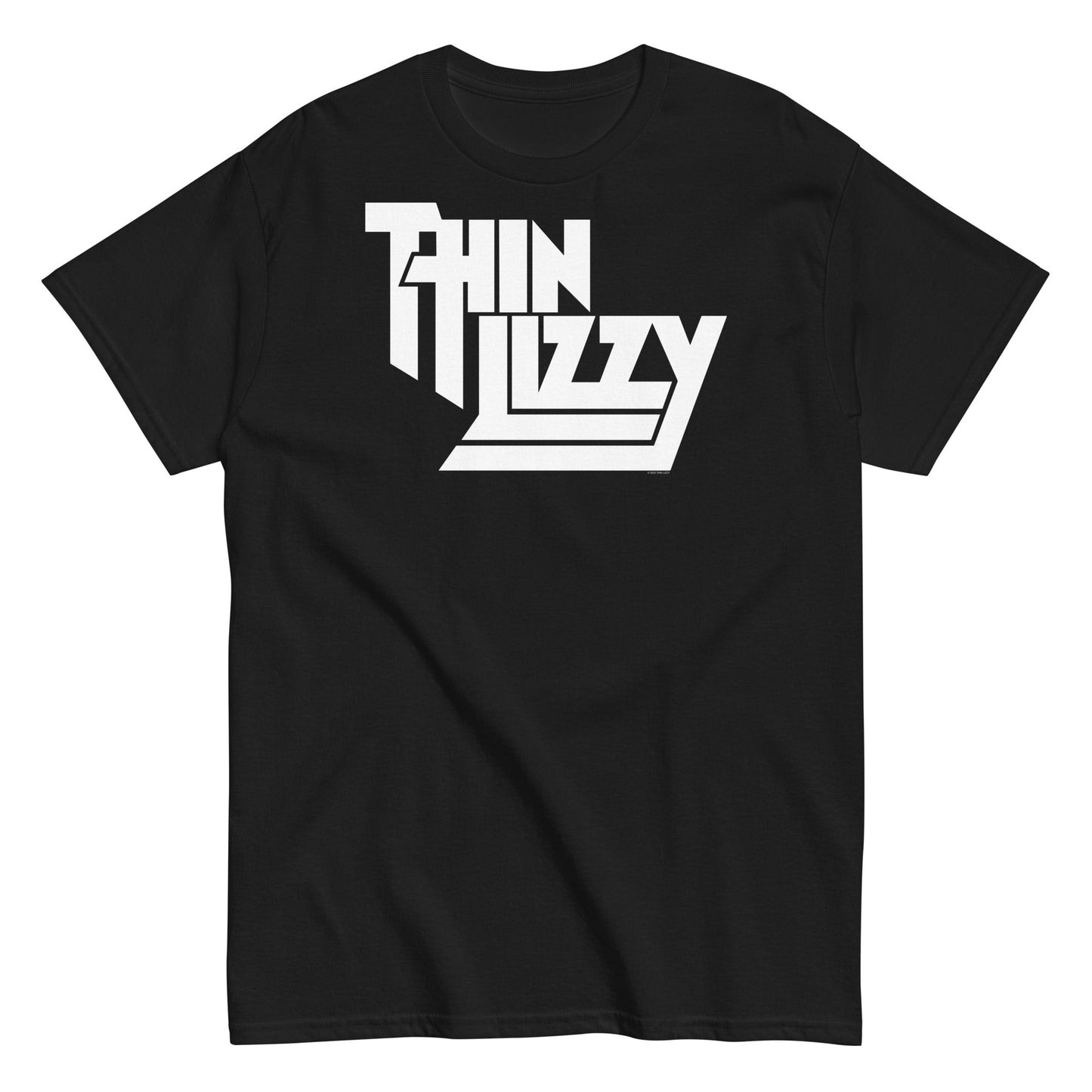 MerchMoment Thin Lizzy - Classic White Logo T-Shirt Black