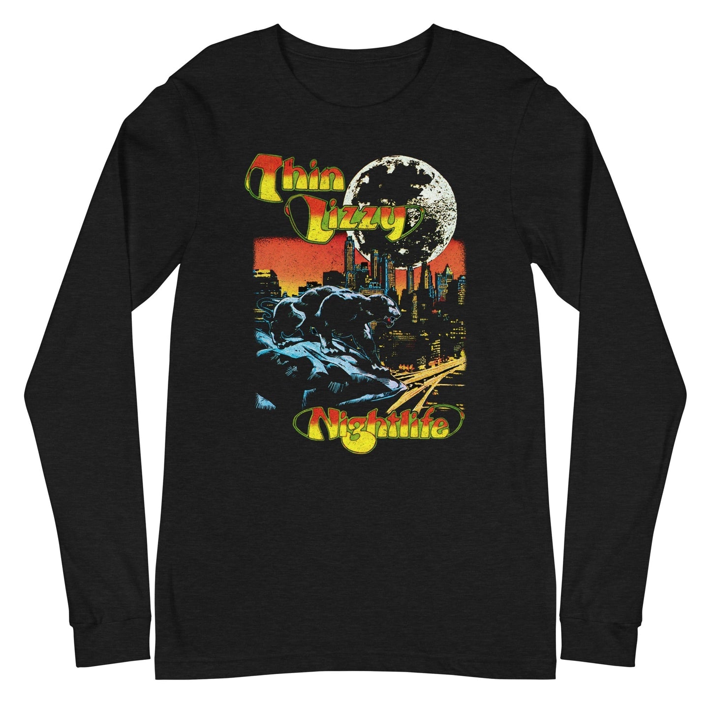 MerchMoment Thin Lizzy - Nightlife Long Sleeve T-Shirt Black