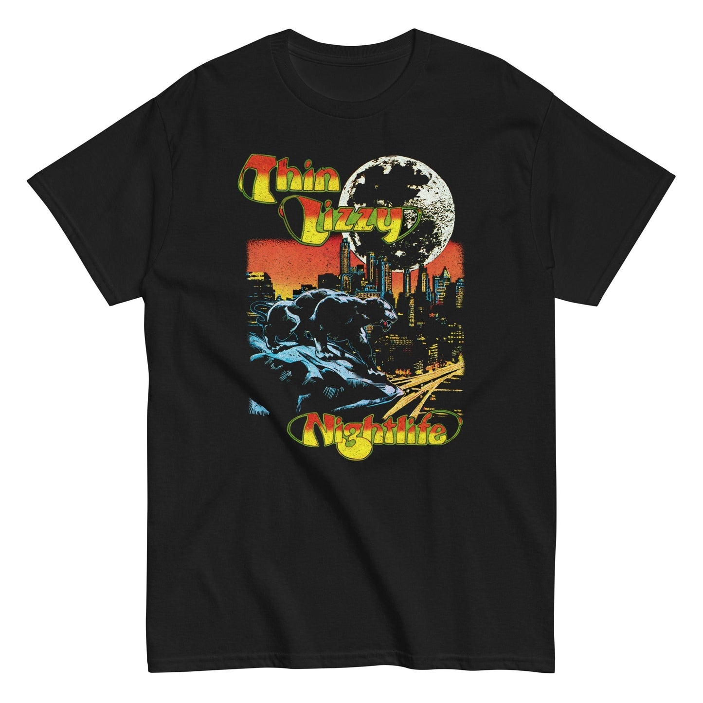 MerchMoment Thin Lizzy - Nightlife T-Shirt Black