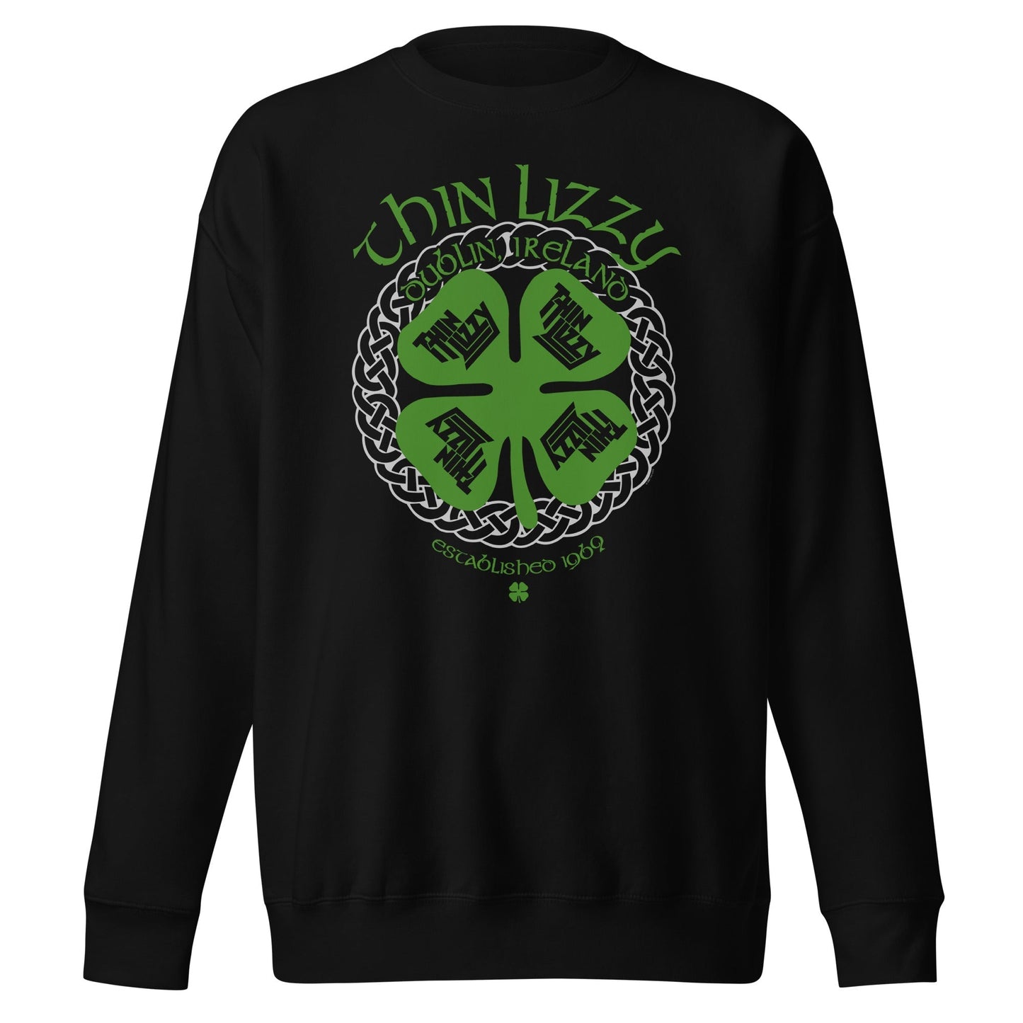 MerchMoment Thin Lizzy - Shamrock Sweatshirt Black