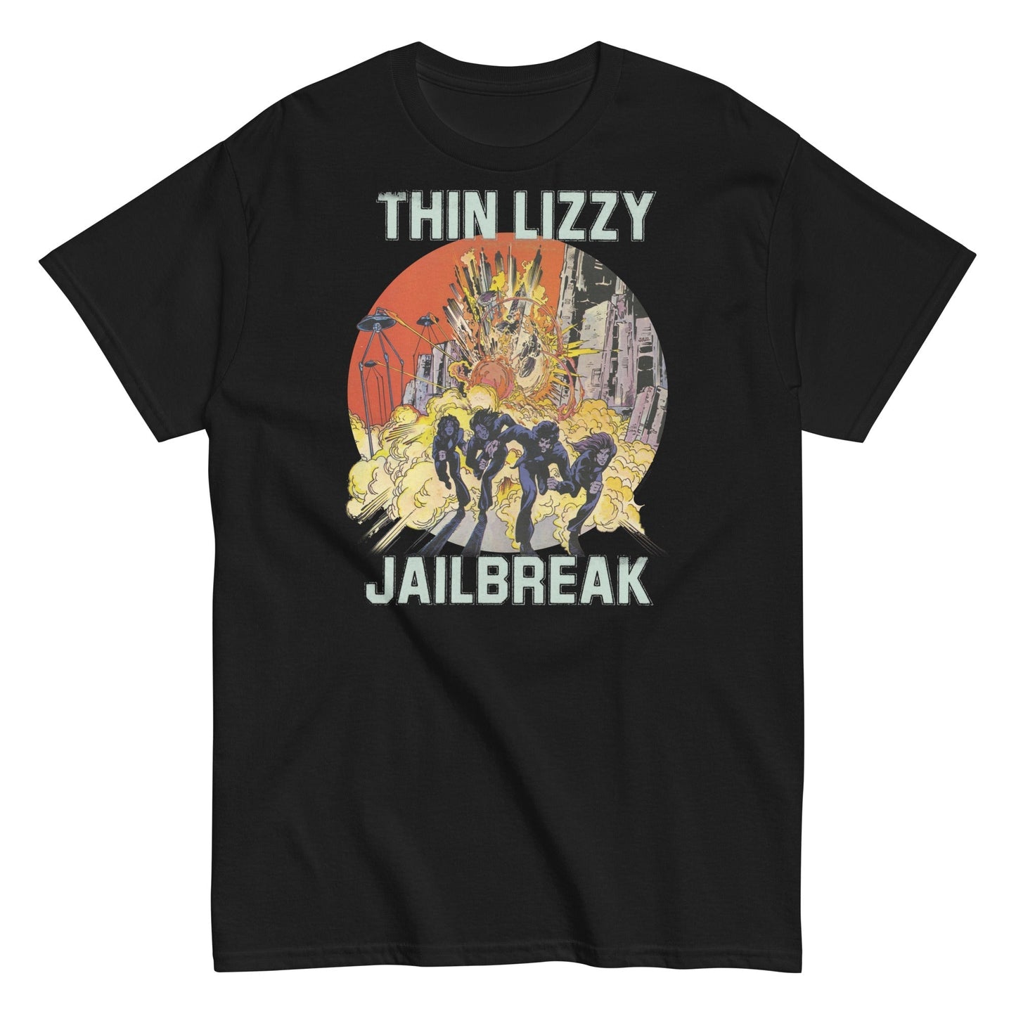 MerchMoment Thin Lizzy - Vintage Jailbreak T-Shirt Black