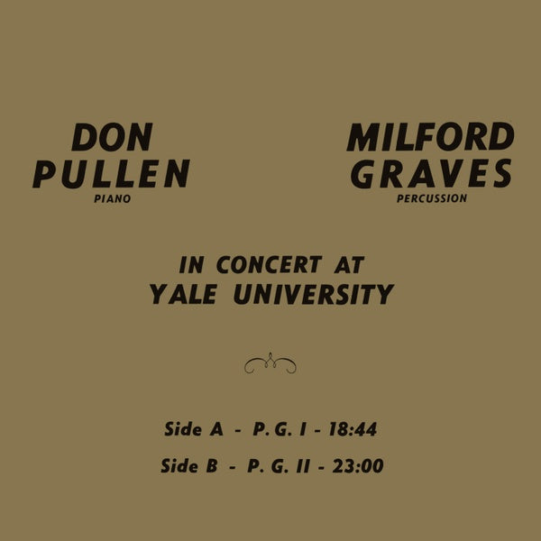 MILFORD GRAVES & DON PULLEN In Concert At Yale University