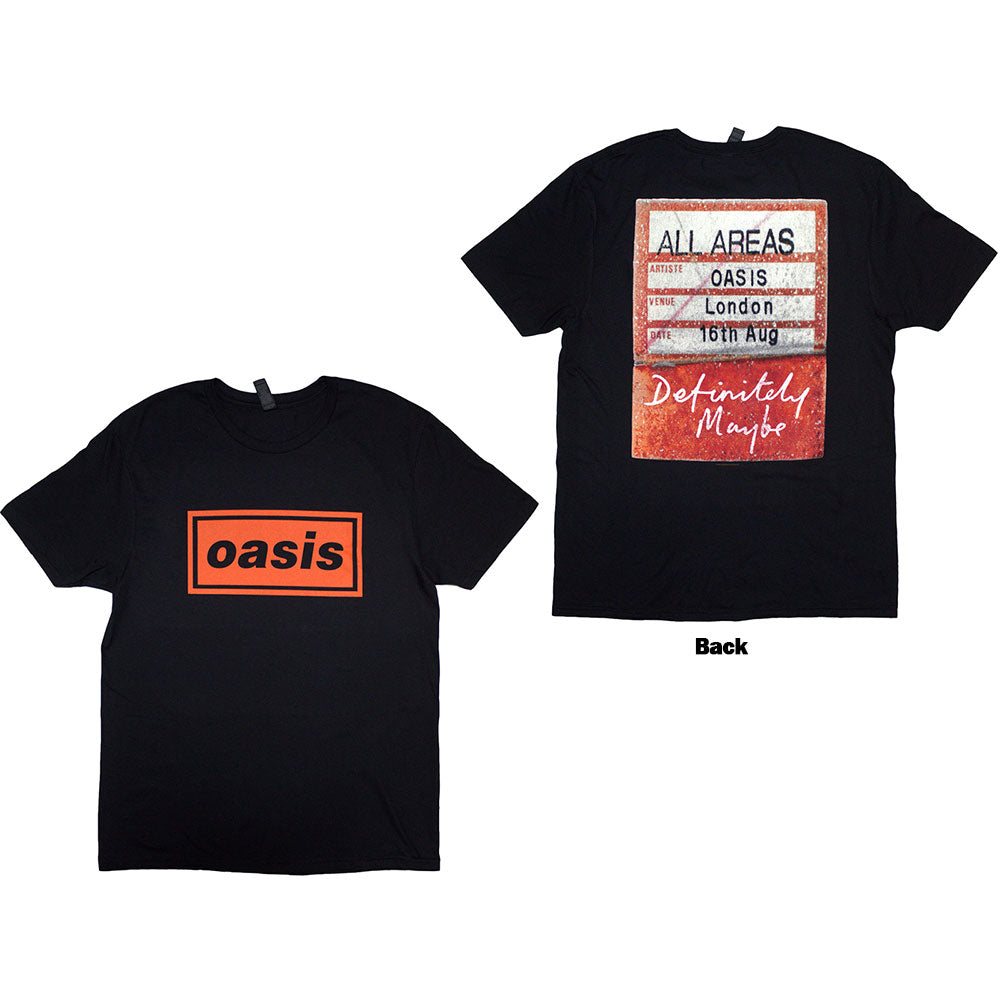Oasis Definitely Maybe AAA Pass Black