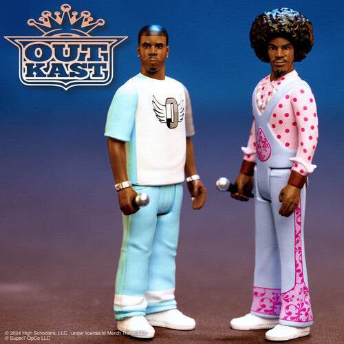 Outkast Super7 - OutKast - ReAction Figures Wv3 - OutKast (Big Boi & Dre Present) (Collectible, Action Figure)