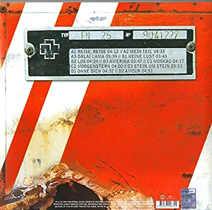 RAMMSTEIN Reise, Reise (Limited Edition) (2 Lp's)