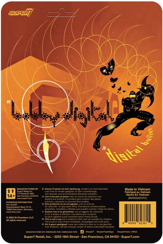 RZA Super7 - RZA ReAction Wave 2 - Bobby Digital (Digital Bullet) (Collectible, Figure, Action Figure)