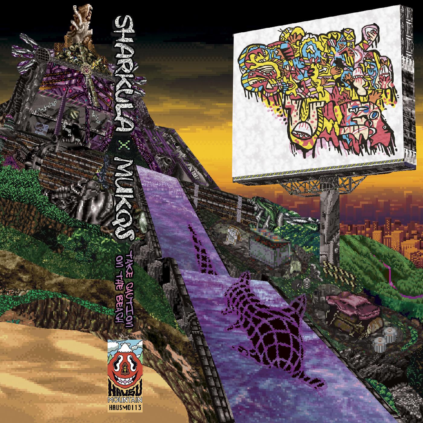 Sharkula x Mukqs Take Caution On The Beach
