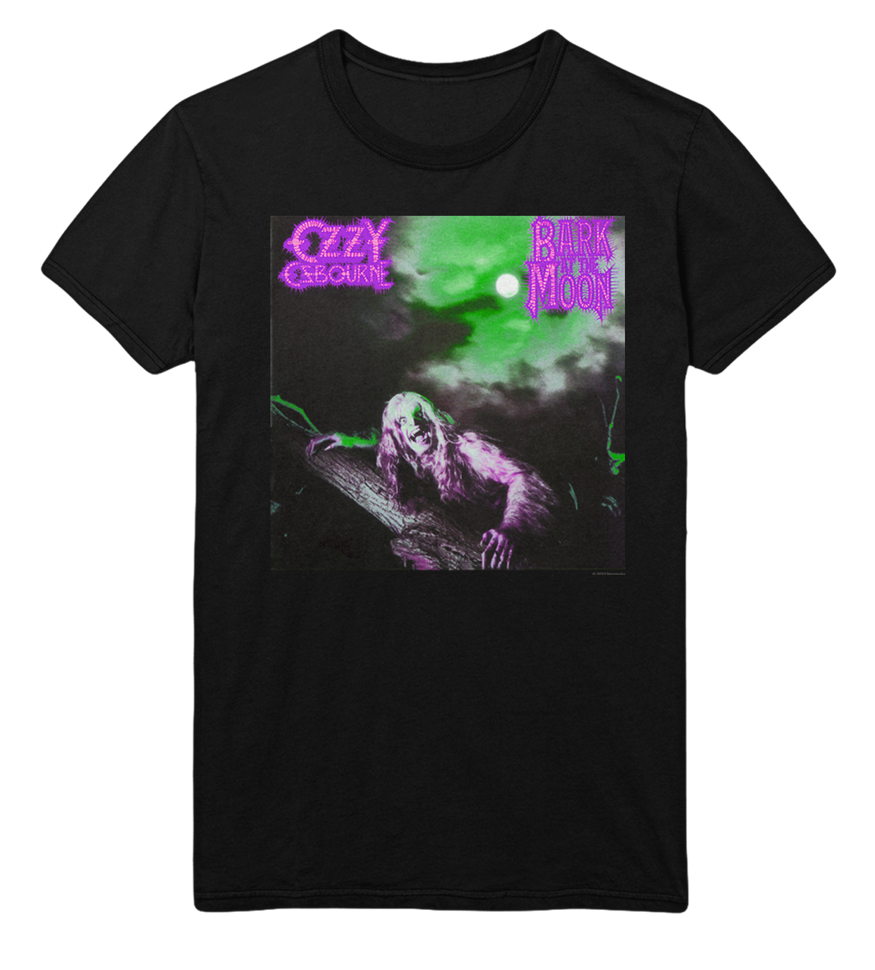 Stakes Ozzy Osbourne Neon Bark Jumbo Print T-Shirt Black