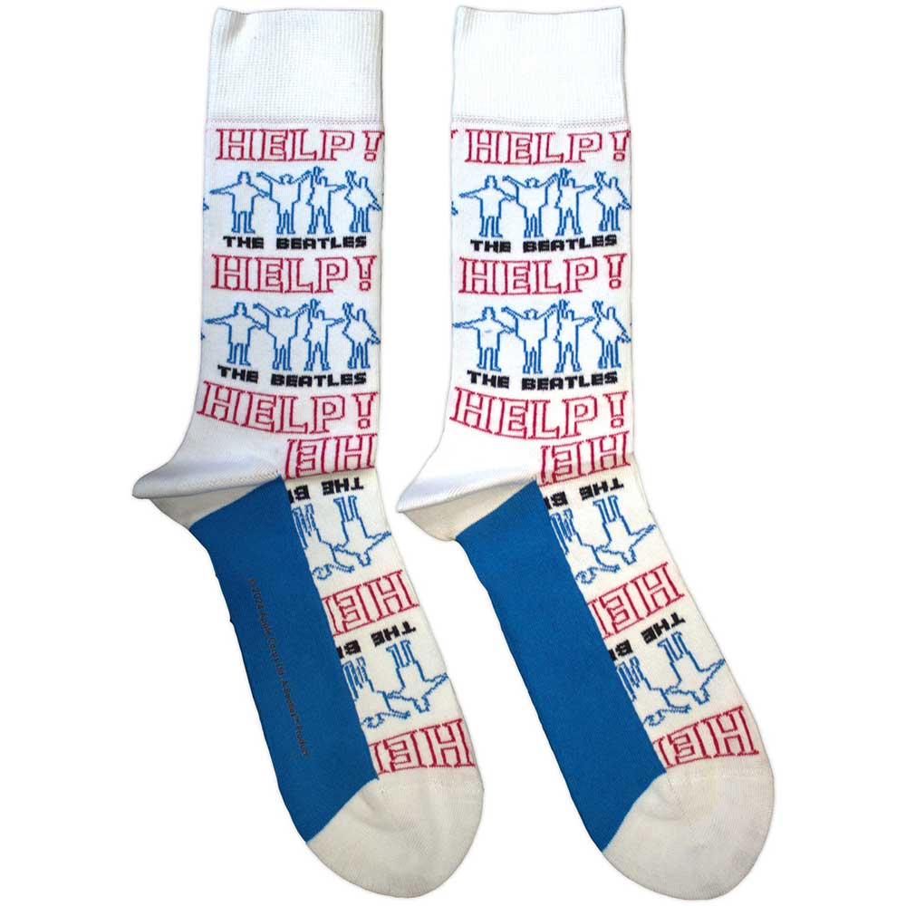 The Beatles Help! Outlines Repeat White