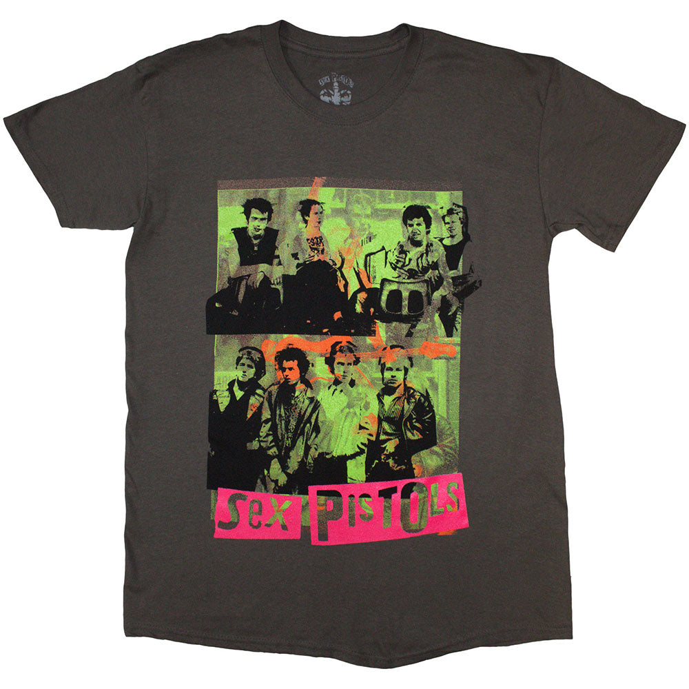 The Sex Pistols Band Green Montage Grey