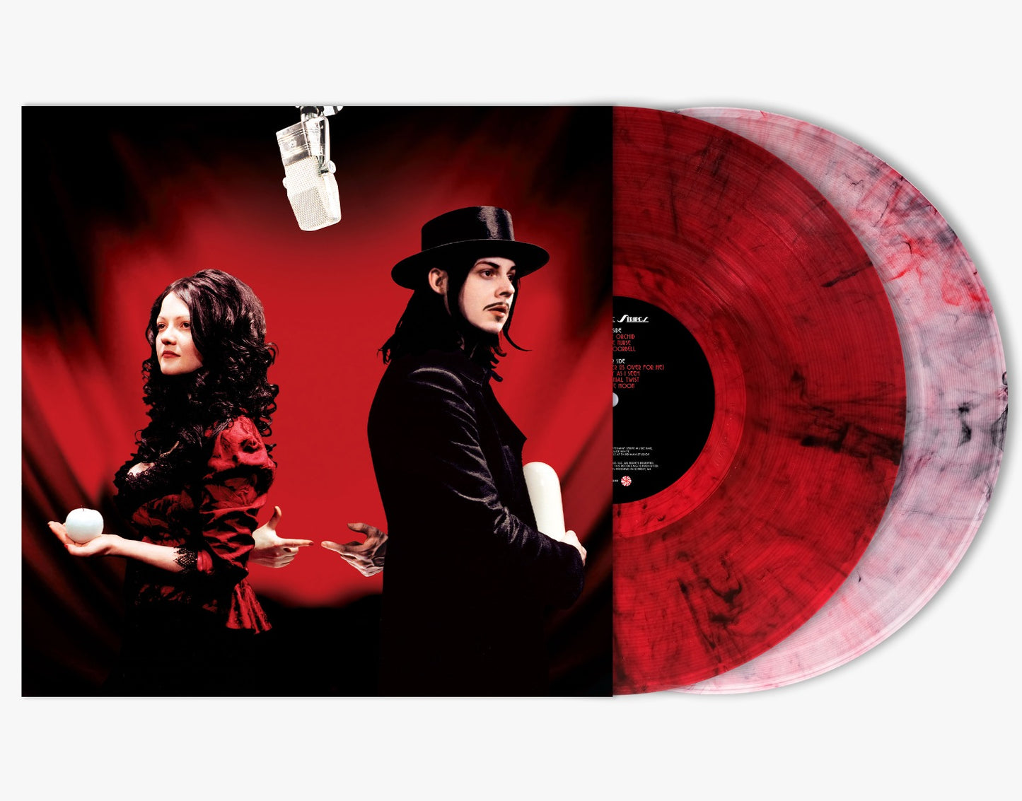 The White Stripes Get Behind Me Satan (20Th Anniv Ltd Ed 2Lp Red/Clear W/Black Wisps)