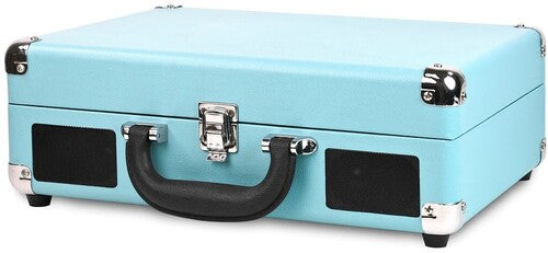 Victrola Victrola VSC-550BT-TQ Bluetooth Suitcase Turntable 3 Speed (Turquoise) (Large Item, Bluetooth, Turquoise, Built-In Speakers)