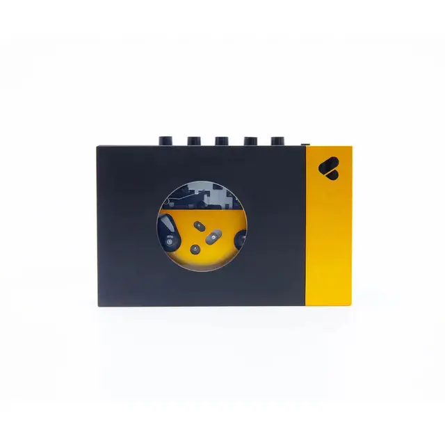 We Are Rewind BLACK & YELLOW Portable Cassette Player limited edition "AMY"