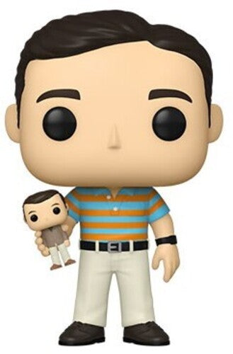 40 Year Old Virgin Funko Pop! Movies: 40 Year Old Virgin - Andy Holding Oscar (Styles May Vary)