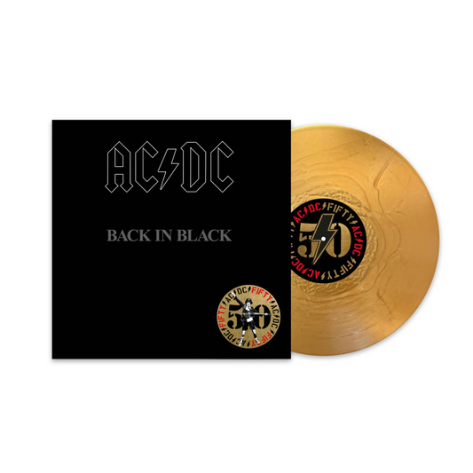 AC/DC Back In Black (50th Anniversary Edition, Gold Color Vinyl)