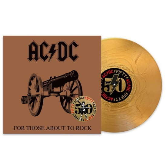 AC/DC For Those About To Rock (50th Anniversary Edition, Gold Color Vinyl) [Import]