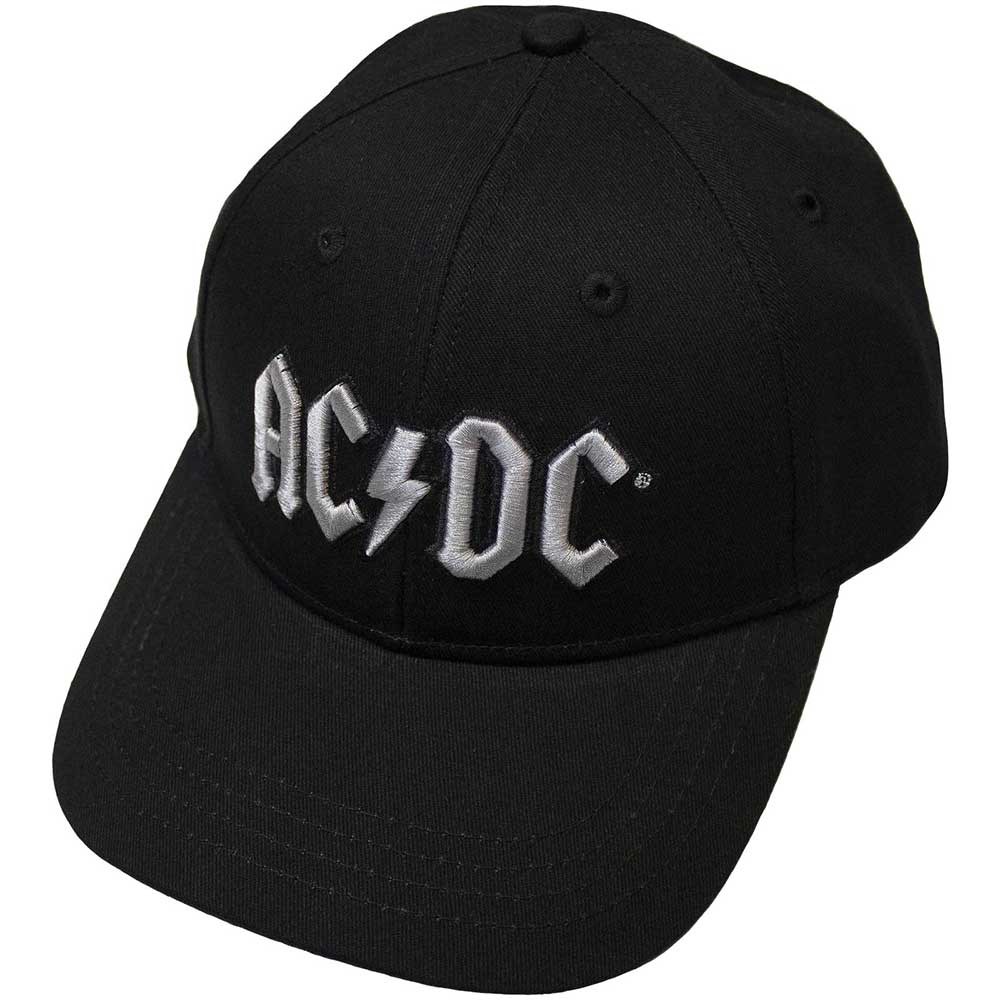 AC/DC Silver Logo Black